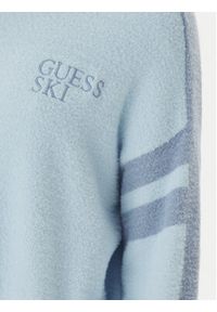 Guess Golf W5BR78 Z4242 Niebieski Relaxed Fit. Typ kołnierza: golf. Kolor: niebieski. Materiał: syntetyk #3