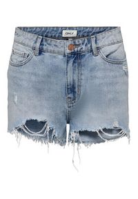 only - ONLY Szorty jeansowe Pacy 15256232 Niebieski Regular Fit. Kolor: niebieski. Materiał: jeans