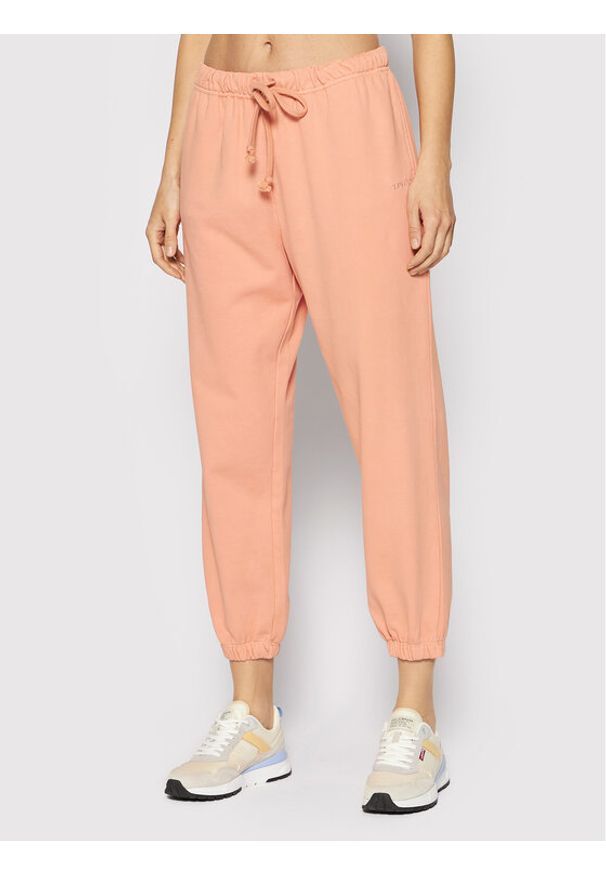 Levi's® Spodnie dresowe A0887-0006 Pomarańczowy Regular Fit. Kolor: pomarańczowy. Materiał: bawełna
