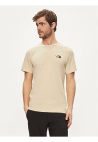 The North Face T-Shirt Simple Dome NF0A87NG Beżowy Regular Fit. Kolor: beżowy. Materiał: bawełna #1