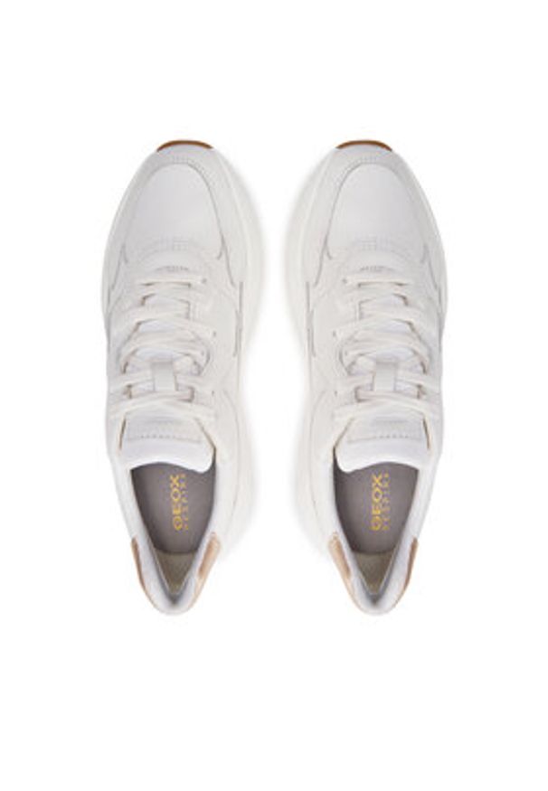 Geox Sneakersy D Diamanta D45UFB 085NF C1327 Biały. Kolor: biały. Materiał: skóra
