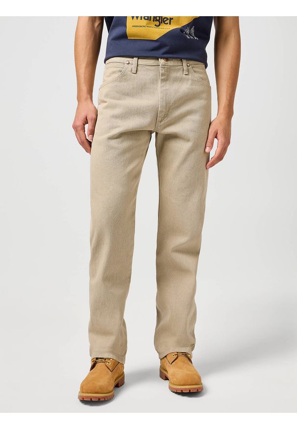 Wrangler - MĘSKIE SPODNIE WRANGLER 13MWZ PREWASHED TAN 112358473