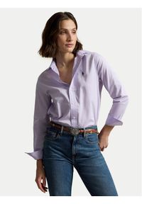 Polo Ralph Lauren Koszula 211A92177013 Fioletowy jasny Regular Fit. Typ kołnierza: polo. Kolor: fioletowy. Materiał: bawełna #1