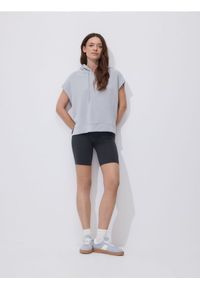 Reserved - Bluza bez rękawów - jasnoszary. Kolor: szary. Materiał: dzianina. Długość rękawa: bez rękawów