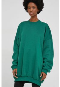 Answear Lab bluza damska kolor zielony gładka. Kolor: zielony. Materiał: dzianina. Wzór: gładki. Styl: wakacyjny #2