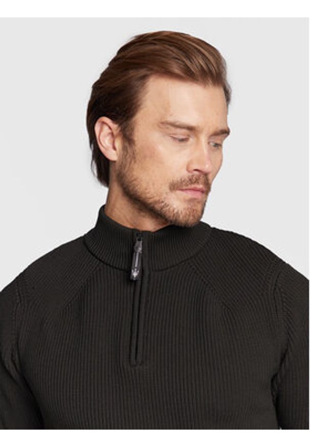 North Sails Sweter 451015 Czarny Regular Fit. Kolor: czarny. Materiał: syntetyk