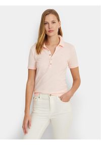 Lauren Ralph Lauren Polo 200679219103 Różowy Regular Fit. Typ kołnierza: polo. Kolor: różowy. Materiał: bawełna