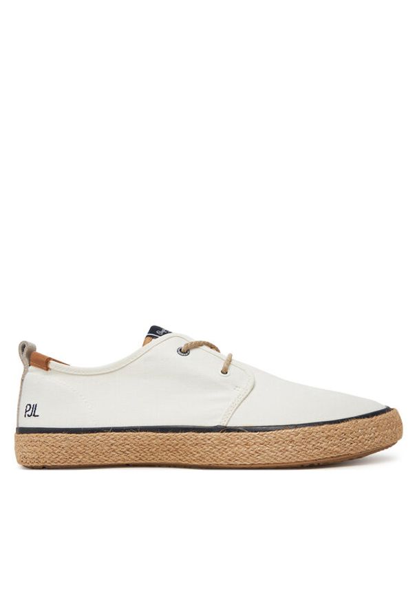 Pepe Jeans Espadryle PMS10332 Écru. Materiał: materiał