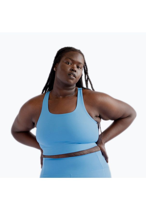GIRLFRIEND COLLECTIVE - Biustonosz Girlfriend Collective Paloma. Kolor: niebieski. Sport: fitness