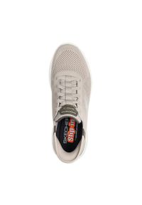 skechers - Męskie BOUNDER 2.0 EMERGED Slip-On Taupe. Zapięcie: bez zapięcia. Kolor: brązowy. Materiał: poliester, materiał. Szerokość cholewki: normalna. Sport: turystyka piesza