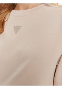 Guess Bluza W4YQ17 KC8I0 Beżowy Regular Fit. Kolor: beżowy. Materiał: bawełna
