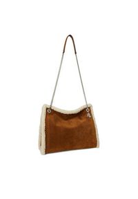 Lauren Ralph Lauren - LAUREN RALPH LAUREN Torebka Large Bradley 431980180001 Brązowy. Kolor: brązowy. Materiał: skórzane, zamszowe #5