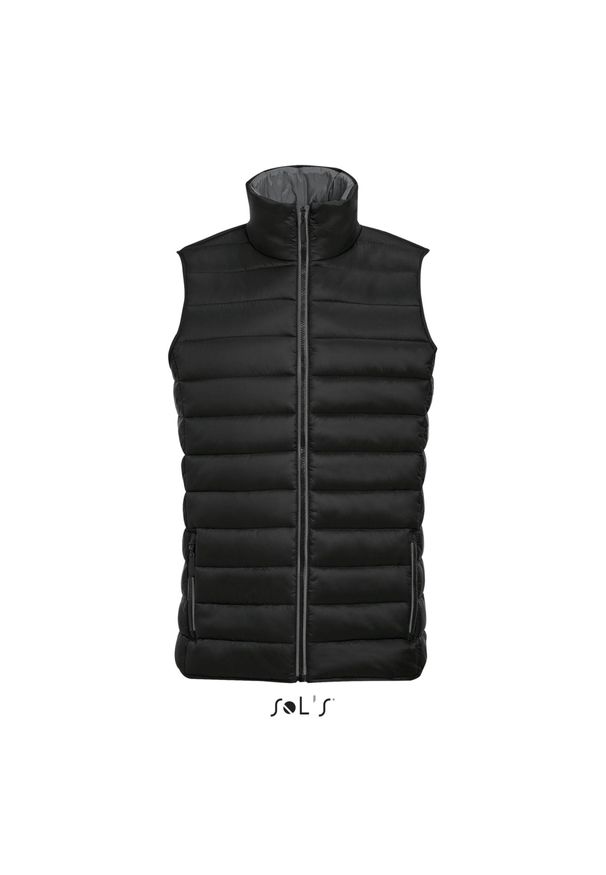 SOL'S - Kurtka puchowa bez rękawów Sol's Wave. Kolor: czarny. Materiał: puch. Długość rękawa: bez rękawów