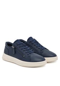 ecco - ECCO Sneakersy 22381354668 Granatowy. Kolor: niebieski. Materiał: skóra #4