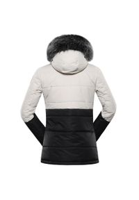 ALPINE PRO - Kurtka uniwersalna damska Alpine Pro LJCB592128. Typ kołnierza: kaptur. Kolor: wielokolorowy, szary, czarny. Materiał: syntetyk. Sport: turystyka piesza #2