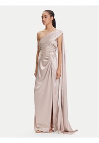 Marciano Guess Sukienka wieczorowa 5YGK01 7246A Beżowy Regular Fit. Kolor: beżowy. Materiał: syntetyk. Styl: wizytowy
