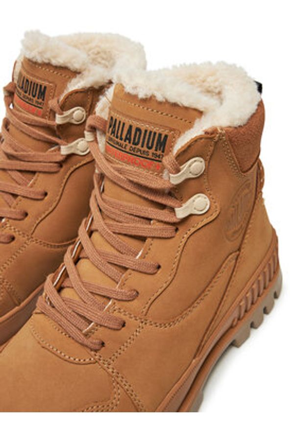 Palladium Trapery Pallashock Warm Wp 74351-252-M Brązowy. Kolor: brązowy. Materiał: skóra, nubuk