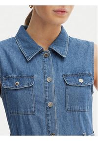 Morgan Sukienka jeansowa 251-RNAUTICA Niebieski Regular Fit. Kolor: niebieski. Materiał: bawełna #4