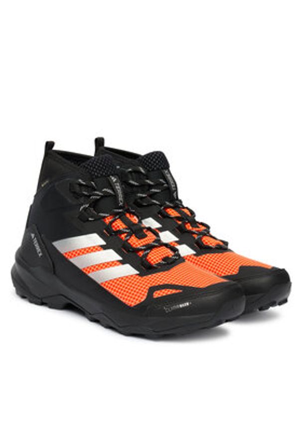 Adidas - adidas Trekkingi Terrex Skychaser AX5 Mid GORE-TEX CLIMAWARM+ Hiking JS3002 Pomarańczowy. Kolor: pomarańczowy. Materiał: materiał. Technologia: ClimaWarm (Adidas). Model: Adidas Terrex. Sport: turystyka piesza