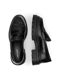 Jenny Fairy Loafersy HY58682-8B Czarny. Kolor: czarny. Materiał: skóra #6
