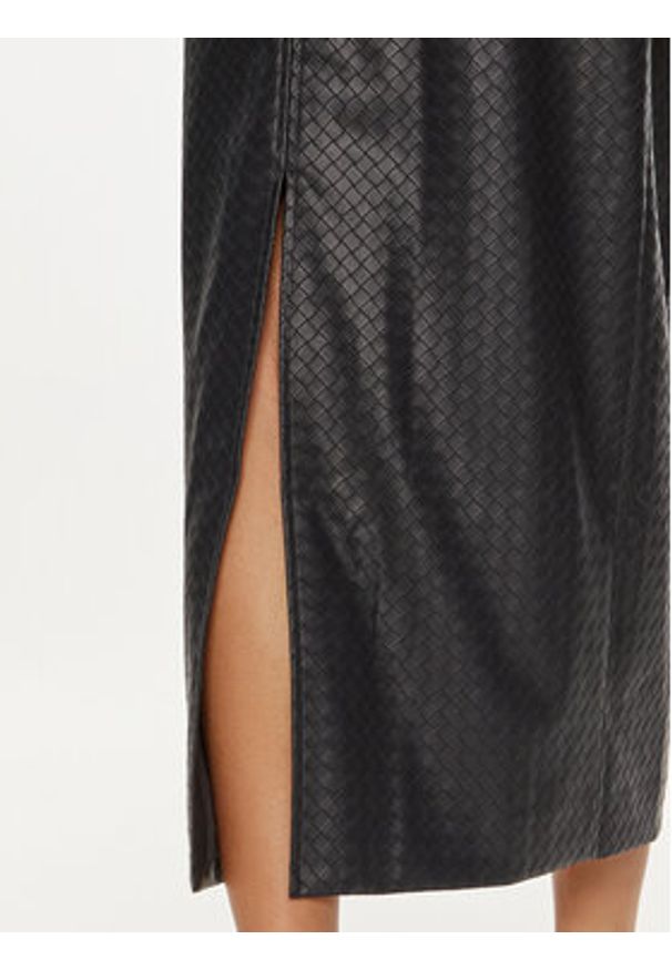 ROTATE Spódnica z imitacji skóry Dax 1128682318 Granatowy Regular Fit. Kolor: niebieski. Materiał: skóra