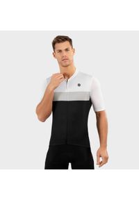 SIROKO - Mężczyzna Kolarstwo Męska ultralekka koszulka rowerowa M3 Podium Czarny. Kolor: czarny, wielokolorowy, biały. Sport: kolarstwo