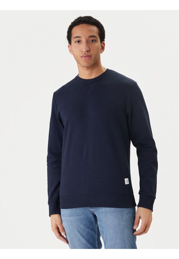 Jack & Jones Bluza Basic 12181903 Granatowy Regular Fit. Kolor: niebieski. Materiał: bawełna