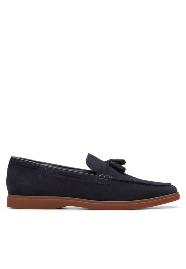Mokasyny Clarks. Kolor: niebieski