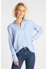 Lee - LEE ONE POCKET SHIRT DAMSKA KOSZULA MATERIAŁOWA SUMMER BLUE L45THUNJ. Materiał: materiał