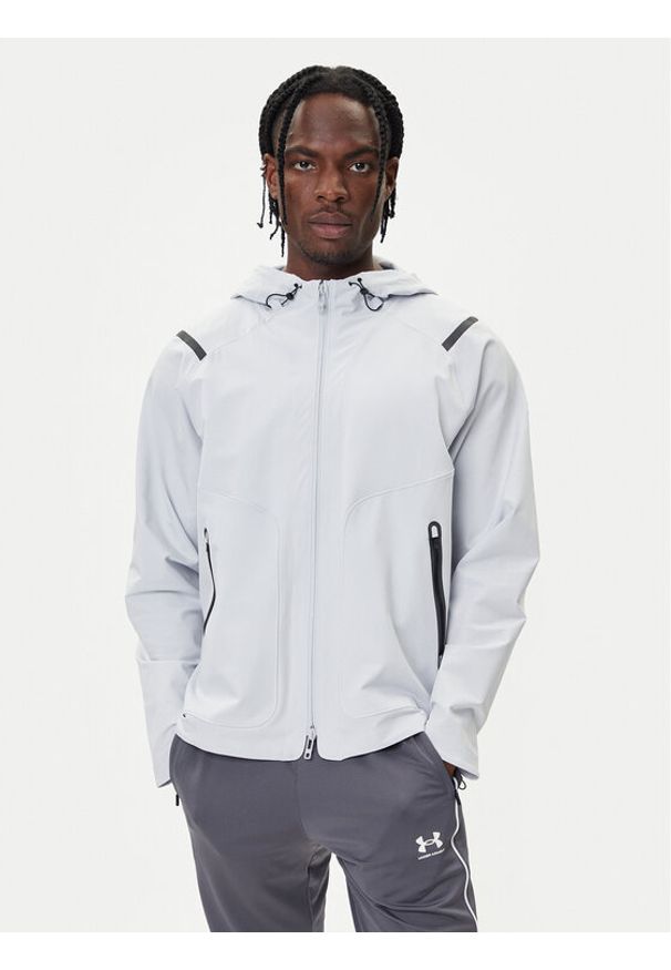 Under Armour Kurtka przejściowa Ua Unstoppable Jacket 1370494-014 Szary Loose Fit. Kolor: szary. Materiał: syntetyk