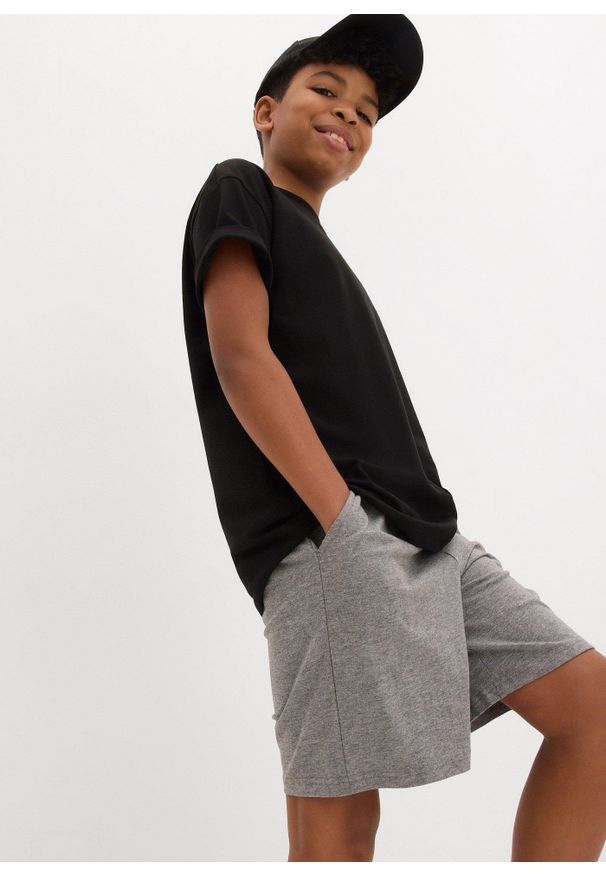 bonprix - Szorty z dżerseju (2 pary). Kolor: niebieski. Materiał: jersey