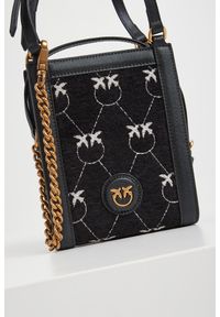 Pinko - Torebka damska Box Micro Vertical Shopper Jacquard PINKO #4