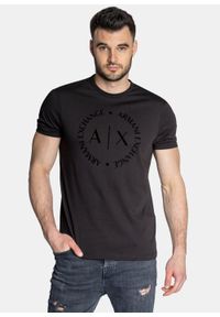Koszulka męska czarna Armani Exchange 8NZTCD Z8H4Z 1200. Kolor: czarny