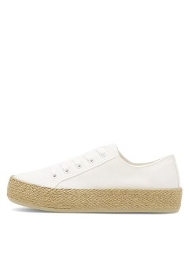 DeeZee Espadryle WS19130-3 Biały. Kolor: biały. Materiał: materiał