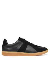Novesta Sneakersy German Army Trainer 60Y13Y003 Czarny. Kolor: czarny. Materiał: skóra, zamsz