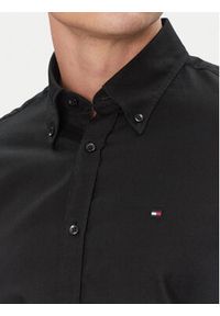 TOMMY HILFIGER - Tommy Hilfiger Koszula MW0MW38658 Czarny Slim Fit. Kolor: czarny. Materiał: bawełna