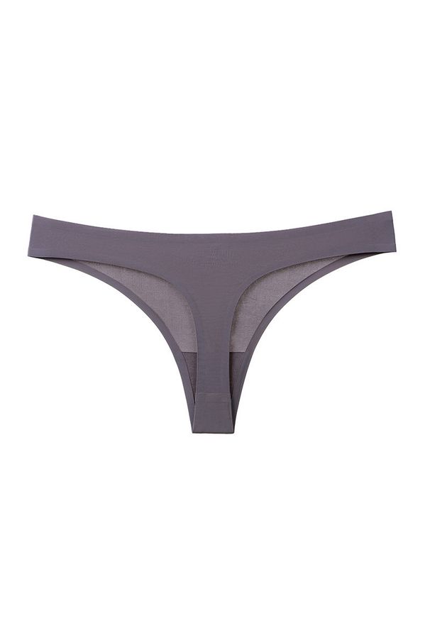 Intica - Stringi bezszwowe niewidoczne pod odzieżą Trayanka. Kolor: szary. Materiał: materiał, skóra