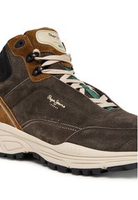 Pepe Jeans Sneakersy Darren Boot M PMS600011 Brązowy. Kolor: brązowy. Materiał: zamsz, skóra #3