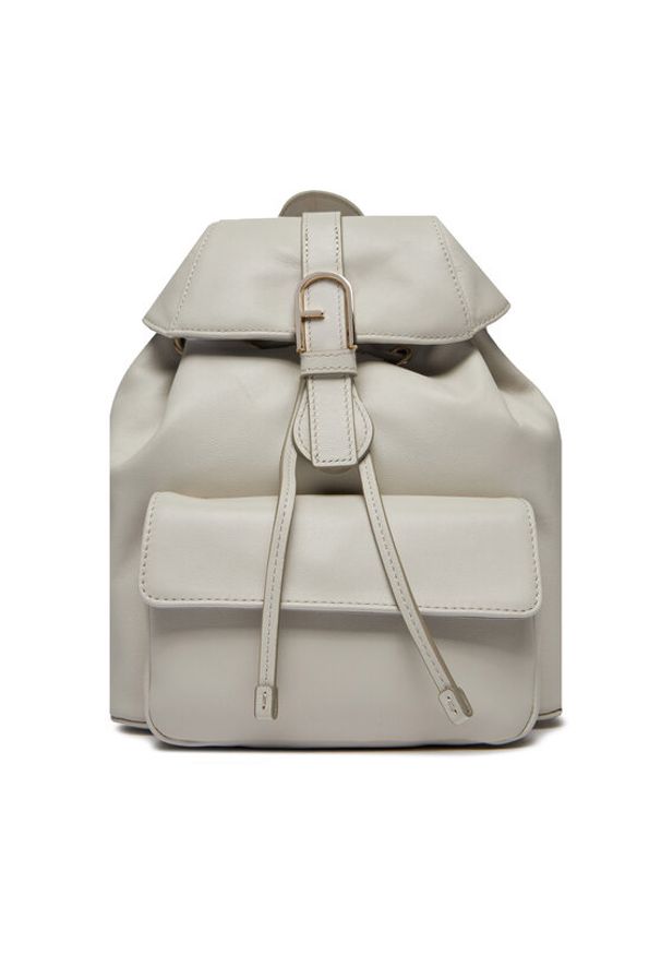 Furla Plecak Flow S Backpack WB01084-BX2045-1704S-1007 Écru. Materiał: skóra