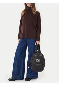 Love Moschino - LOVE MOSCHINO Plecak JC4353PP0NKY100A Czarny. Kolor: czarny. Materiał: materiał