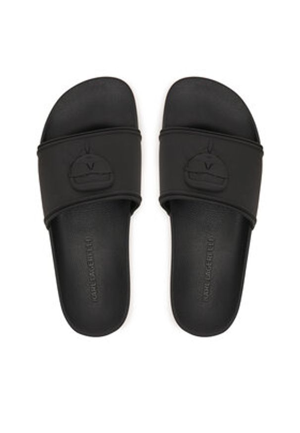 Karl Lagerfeld - KARL LAGERFELD Klapki Kondo II KL70009C Czarny. Kolor: czarny. Materiał: syntetyk