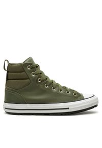 Converse Trampki Chuck Taylor All Star Berkshire Boot Water-Repellent A08563C Zielony. Kolor: zielony. Materiał: skóra #1