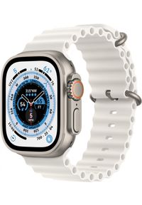 APPLE - Smartwatch Apple Watch Ultra 2 GPS + Cellular 49mm tytan + biała opaska Ocean. Rodzaj zegarka: smartwatch. Kolor: biały. Materiał: materiał. Styl: casual
