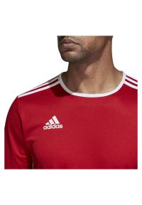 Adidas - Koszulka piłkarska męska adidas Entrada 18 CF1038. Materiał: materiał, poliester, skóra, dzianina. Technologia: ClimaLite (Adidas). Wzór: ze splotem. Sport: piłka nożna #5