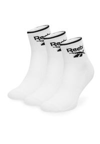 Reebok Zestaw 3 par wysokich skarpet unisex R0362-SS24 (3-pack) Biały. Kolor: biały. Materiał: bawełna