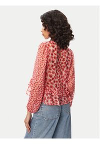 French Connection Bluzka Poppy 729G9 Czerwony Regular Fit. Kolor: czerwony. Materiał: syntetyk #2
