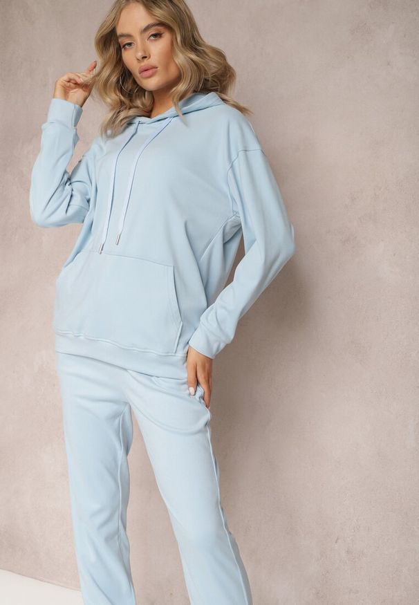 Renee - Niebieski Komplet Dresowy z Bluzą i Spodniami Ciranova. Kolor: niebieski. Materiał: dresówka