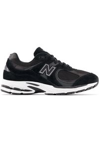 Buty unisex New Balance M2002RBK – czarna. Kolor: czarny. Materiał: guma, materiał, skóra, syntetyk. Szerokość cholewki: normalna. Sport: turystyka piesza