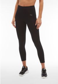 FREDDY - Legginsy 7/8 z małym logo damskie Freddy Carryover Superfit. Kolor: czarny. Sport: fitness, joga i pilates