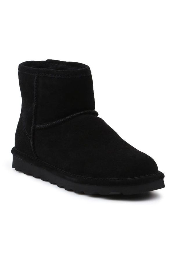 Buty Bearpaw Alyssa W 2130W-01 czarne. Wysokość cholewki: przed kolano. Kolor: czarny. Materiał: wełna. Szerokość cholewki: normalna. Sezon: zima